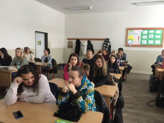 Diskusia na Strednej škole spojenej v Banskej  Bystrici v projekte Vidiecka mládež v regióne