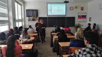 Diskusia na Strednej škole spojenej v Banskej  Bystrici v projekte Vidiecka mládež v regióne