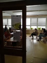 Diskusia na Gymnáziu sv. Košických mučeníkov v  Košiciach z projektu Vidiecka mládež v regióne