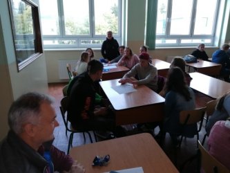 Diskusia na Gymnáziu V. Paulinyho – Tótha v Martine z projektu Vidiecka mládež v regióne