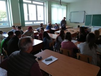 Diskusia na Gymnáziu V. Paulinyho – Tótha v Martine z projektu Vidiecka mládež v regióne