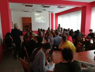 Workshop projektu Vidiecka mládež v regióne na Strednej odbornej škole podnikania v Prešove