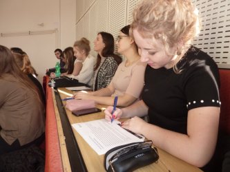 Diskusia projektu Vidiecka mládež v regióne na Prešovskej univerzite (Fakulta prírodných a humanitných vied) v Prešove