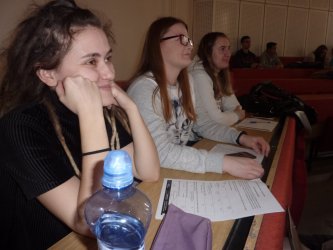 Diskusia projektu Vidiecka mládež v regióne na Prešovskej univerzite (Fakulta prírodných a humanitných vied) v Prešove