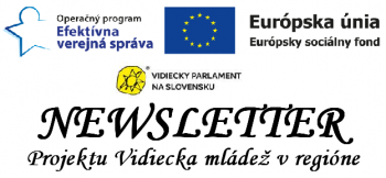NEWSLETTER Č. 2/2020 projektu Vidiecka mládež v regióne
