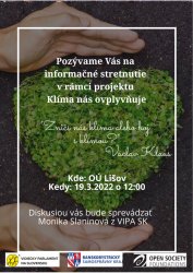 19.3. sa uskutočnila aktivita v rámci  projektu CLIFF - Klíma nás ovplyvňuje