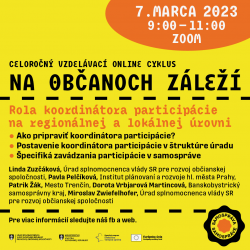 NA OBČANOCH ZÁLEŽÍ NA OBČANOCH ZÁLEŽÍ