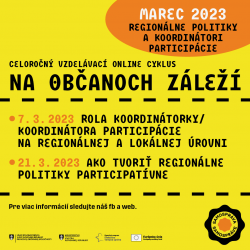 NA OBČANOCH ZÁLEŽÍ NA OBČANOCH ZÁLEŽÍ